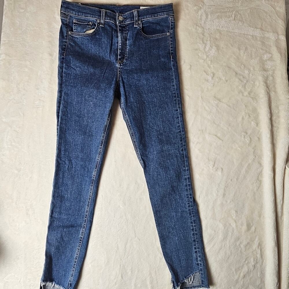 Rag & Bone High Rise Ankle Skinny Jeans 30 Women’s Denim medium Blue Wash